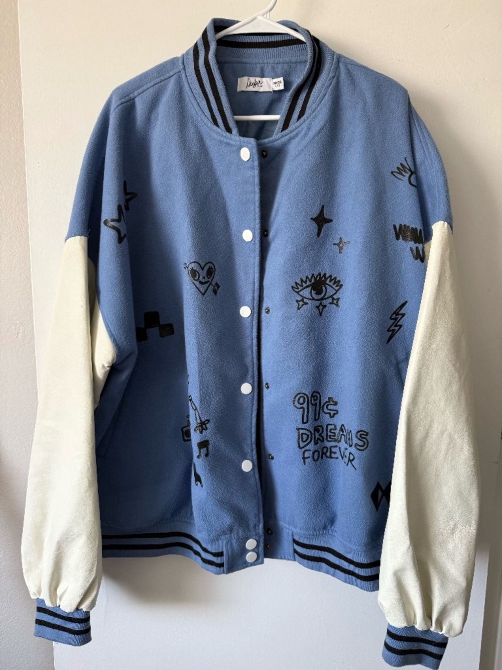 The Mayfair Group X I scream Colour Men's Blue and White Jacket